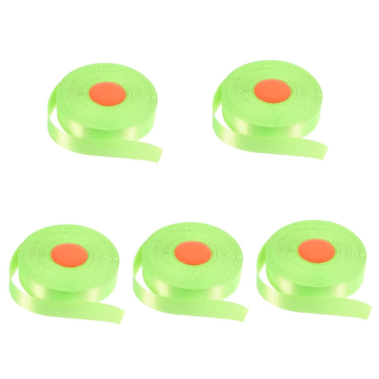 GLEAVI 5rollos Cinta De Marcaje Fluorescente De Señalización y Delimitación De Áreas Resistente y Reutilizable Para Marcar Edificios Árboles y Pavimentos