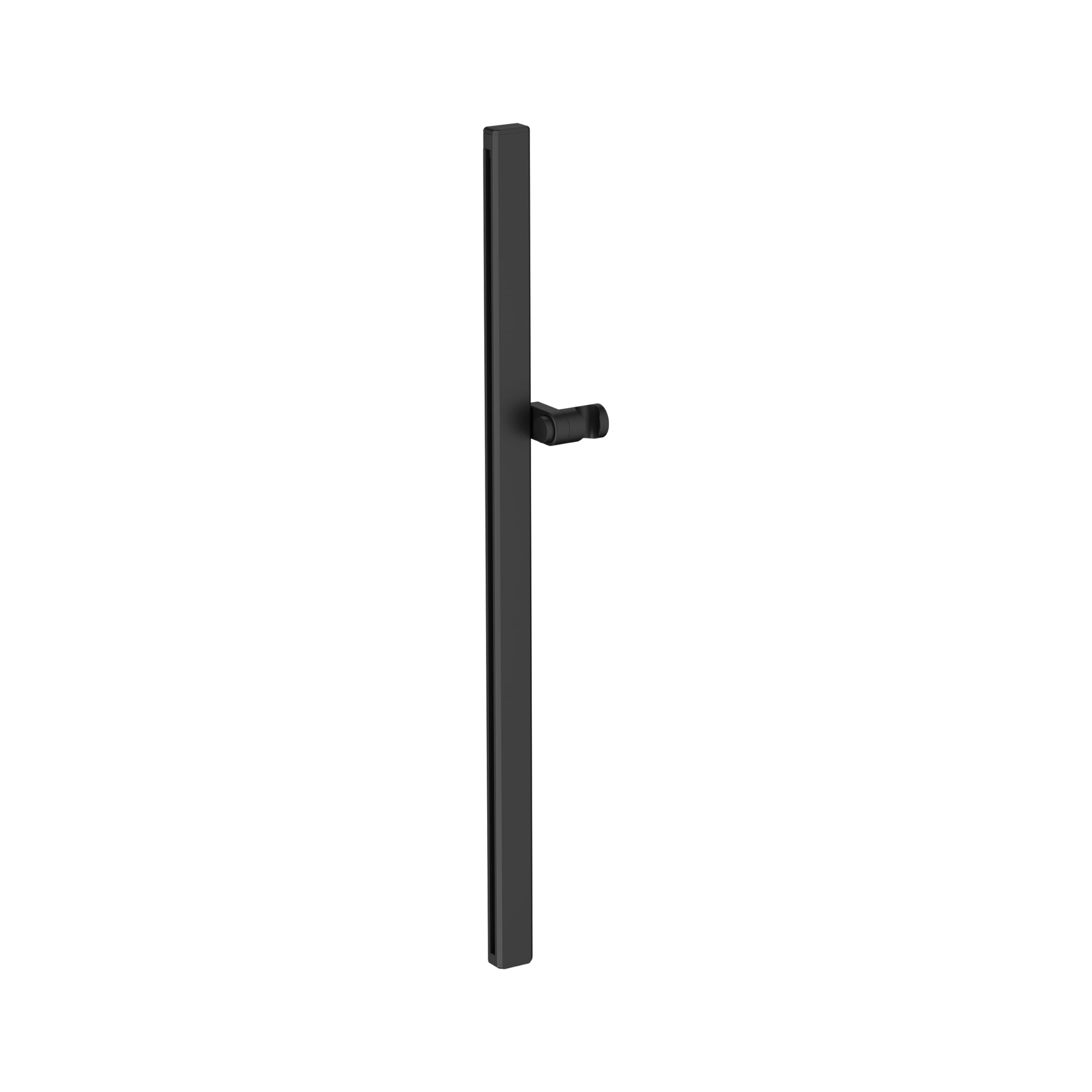 Duravit Universal Duschstange, Brausestange mit höhenverstellbarer Handbrausehalterung, variable Duschstange (810 mm), Schwarz Matt