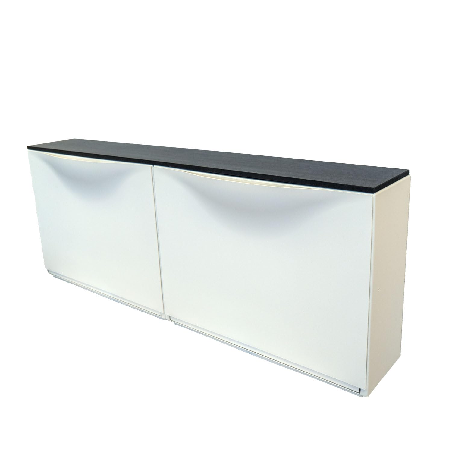 Abdeckplatte passend für Trones I 102,6 x 15,9 cm I rechteckig I Stärke: 10 mm I schwarz Ash I MDF Platte Melaminbeschichtung beidseitig I DIY-Projekte I bm358