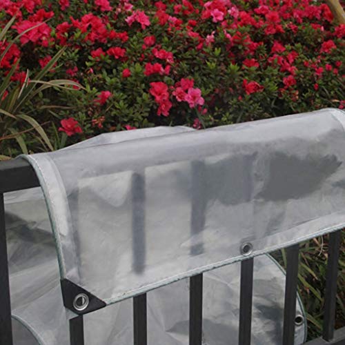 Lona balcón ventana impermeable transparente OKUOKA de doble capa PE 3x8m 3