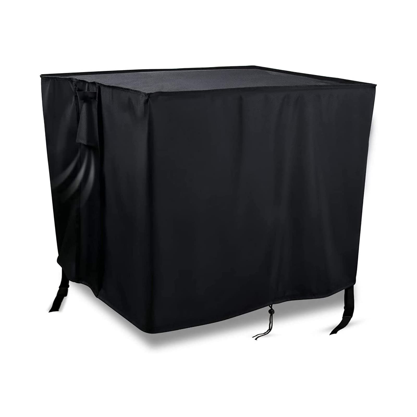 Onlyme Gas Fire Pit Cover Square, 32 Inch Waterproof,Windproof,420D Oxford Fabric Fire Pit Table Cover for Outdoor and Indoor - Black (84x84x44cm)