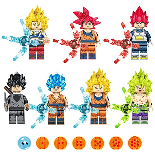 Dragonbal.l Figuren, Dragon Ball Game, 7 Stück Dragon Ball Building Blocks...