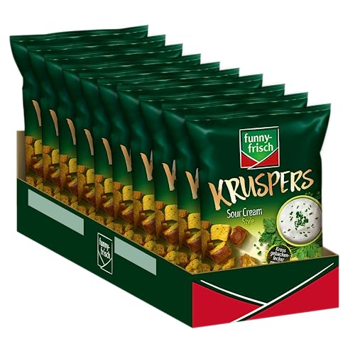 funny-frisch Kruspers Sour Cream, 10er Pack (10 x 120 g)