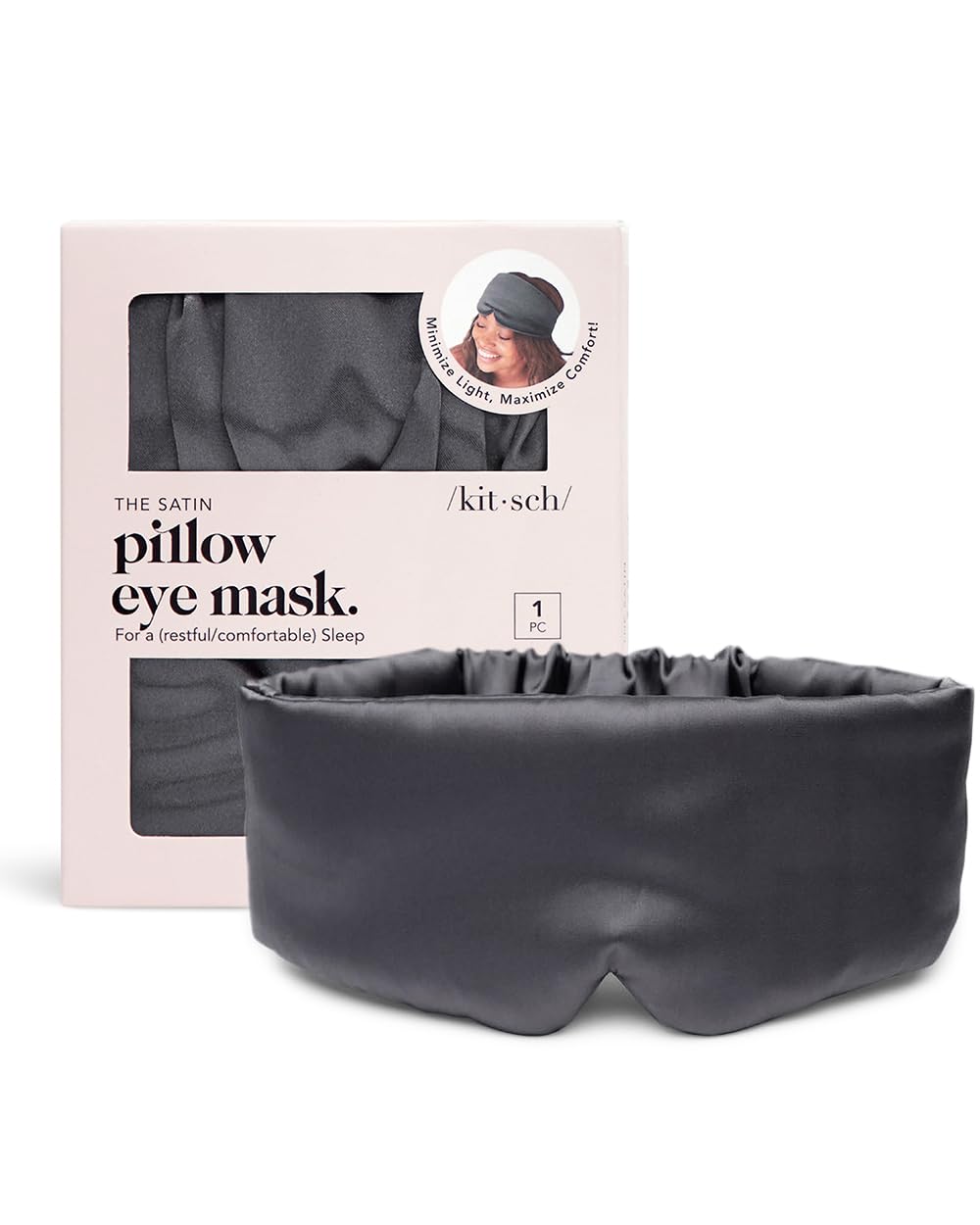 Kitsch XL Satin Bonnet and Satin Sleep Mask Bundle