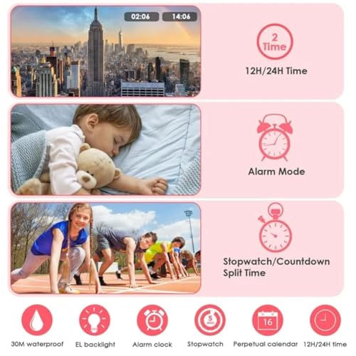Image of ON TIME OCTUS Digital Watch for Kids Unisex Multi-Functional Waterproof Sports Watch for Boys and Girls Between 4 to 13 Years of Age
