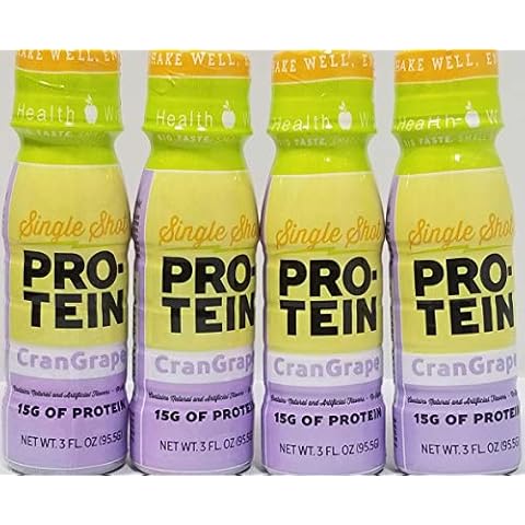 Healthwise Ready To Drink (RTD) - High Protein Diet | Cran Grape Shot | Low Calorie, Fat Free, Sugar Free (4-Pack Bottles) Cover