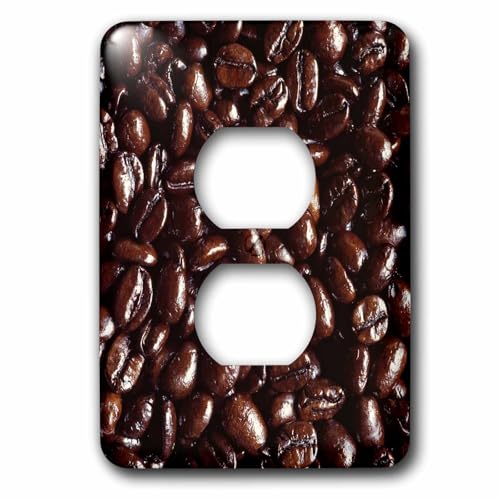 Capuchon de prise grains de café marron foncé 3dRose lsp_94095_6 pour intérieur
