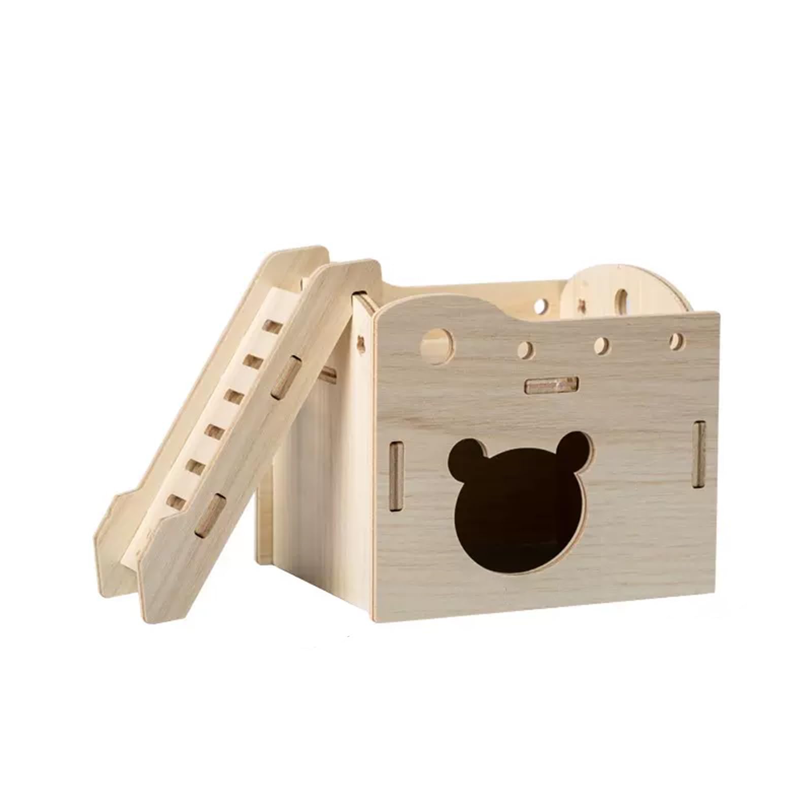 TOKAYIFE Casa de hámster, cabaña de escondite de Animales pequeños para Mascotas de Madera, casa de Vida Natural para hámster Enano Gerbil Rat Chipmunk (MZ-119) — view 8