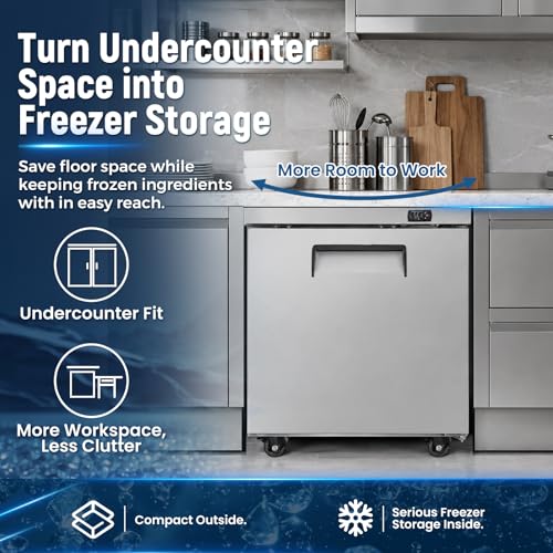 Image of Commercial Refrigerator, 29 Inch, 6.7 Cu.Ft Undercounter