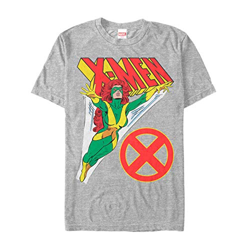 T-shirt Marvel X-Men Jean Grey Flight pour homme en coton noir