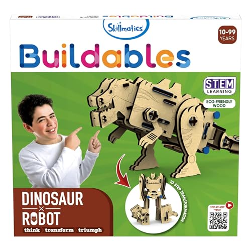 Skillmatics STEM Building Toy: Dinosaur X Robot