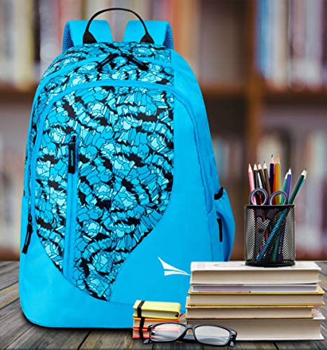 Image of Lunar's Ashland 30L Casual Water Resistant 3 Compartment Travel Bagpack /College Backpack /School Bag (Blue)
