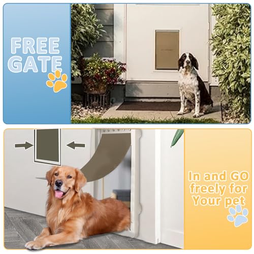 2PACK Large Dog Door Replacement Flaps,Pet Door Replacement Flap Compatible with Freedom Doggie Doors Replacement Flaps PAC11-11039 10 1/8\" X 16 7/8\"