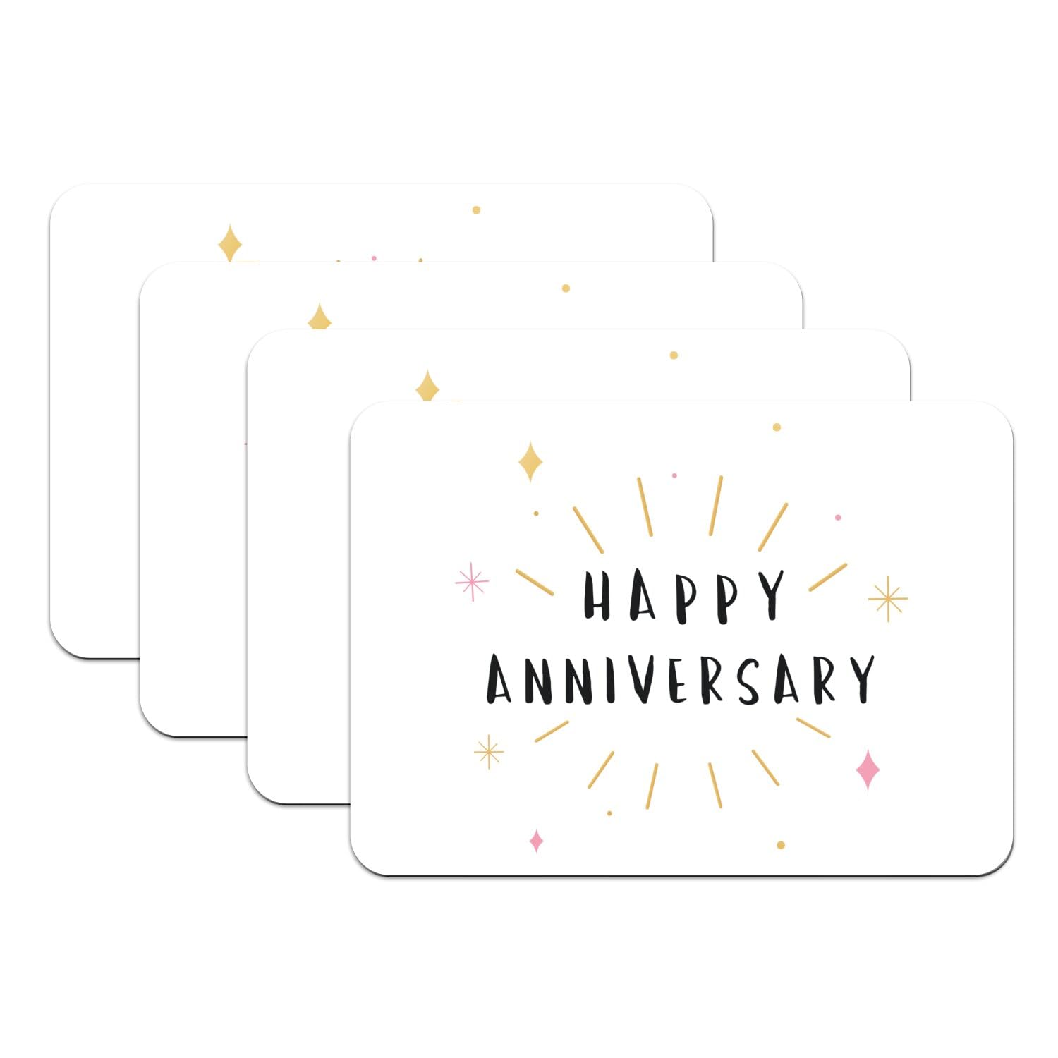 Sets de table Happy Anniversary : idée cadeau couple parfaite pour anniversaire de mariage