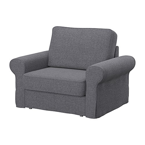 Soferia - IKEA BACKABRO Funda para sillón, Naturel Grey