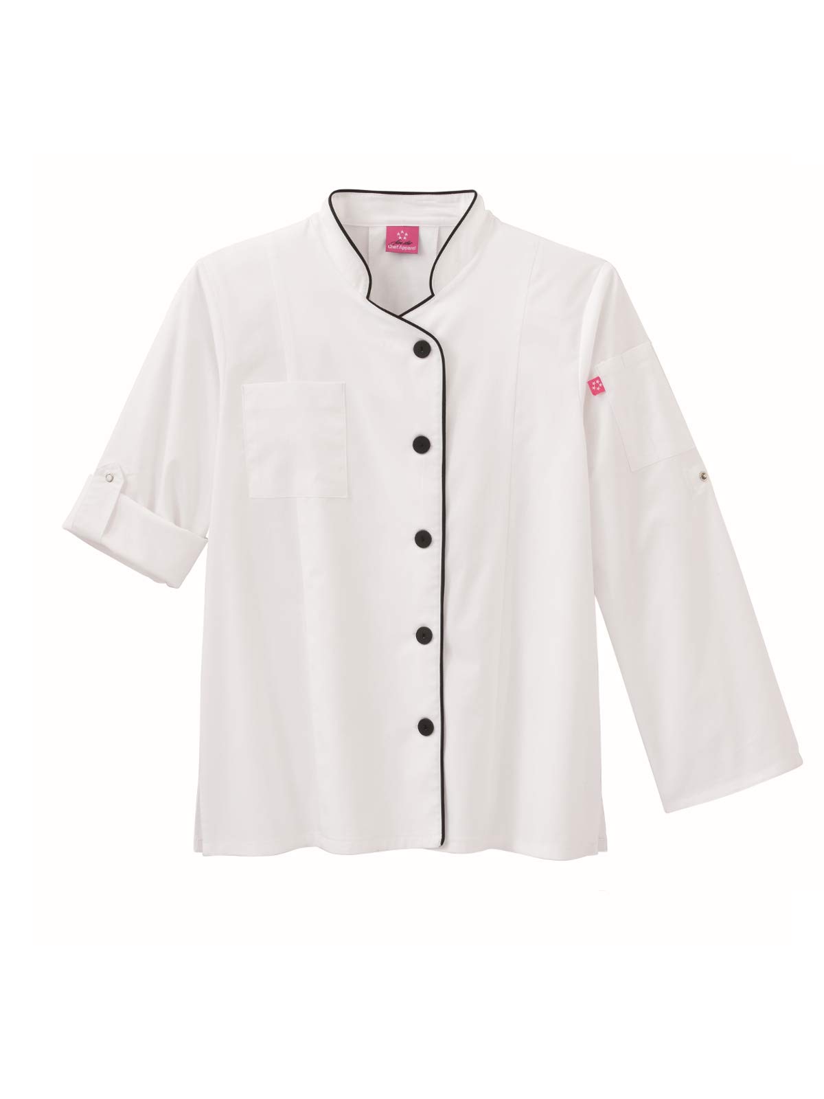 Five Star Chef Apparel 18504 Women's Long Sleeve Stretch Executive Coat