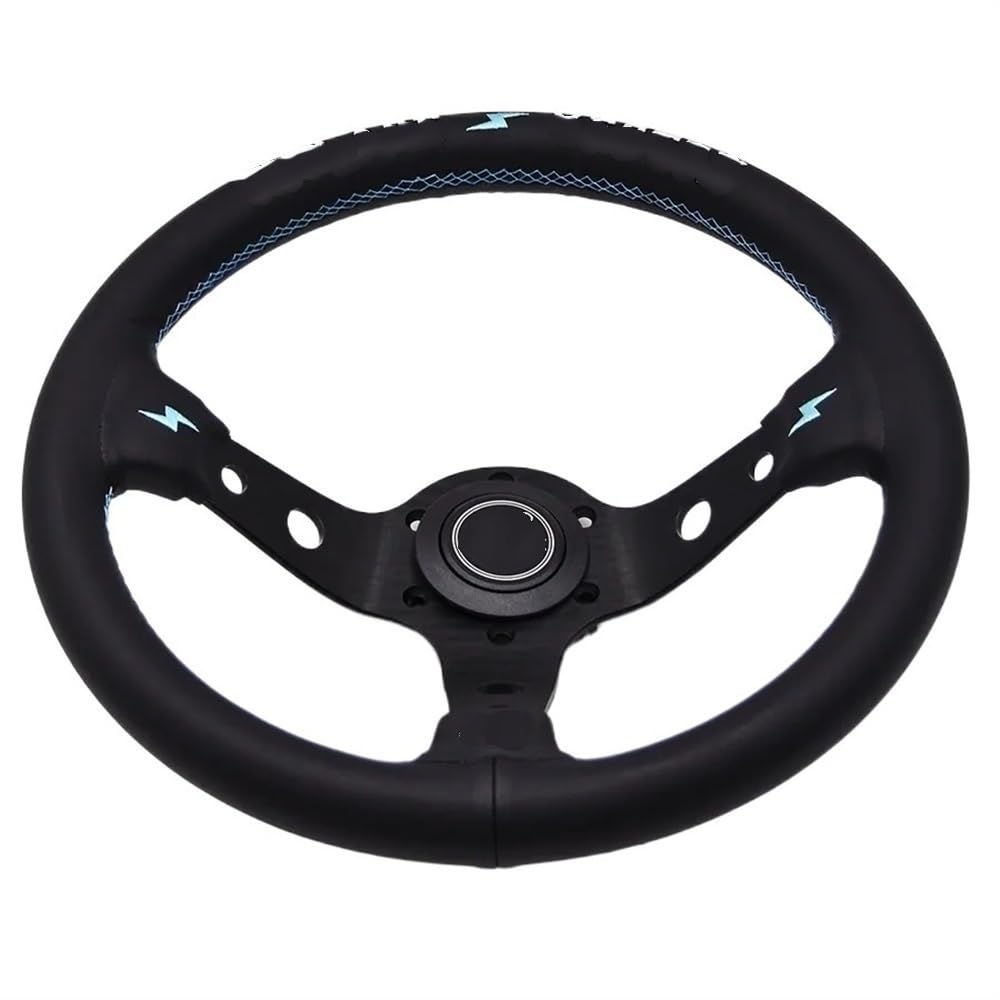 Volante Sportivo Volante automatico in pelle da 13 pollici Volante Vertex for auto Volante Sportivo Auto (Color : F)