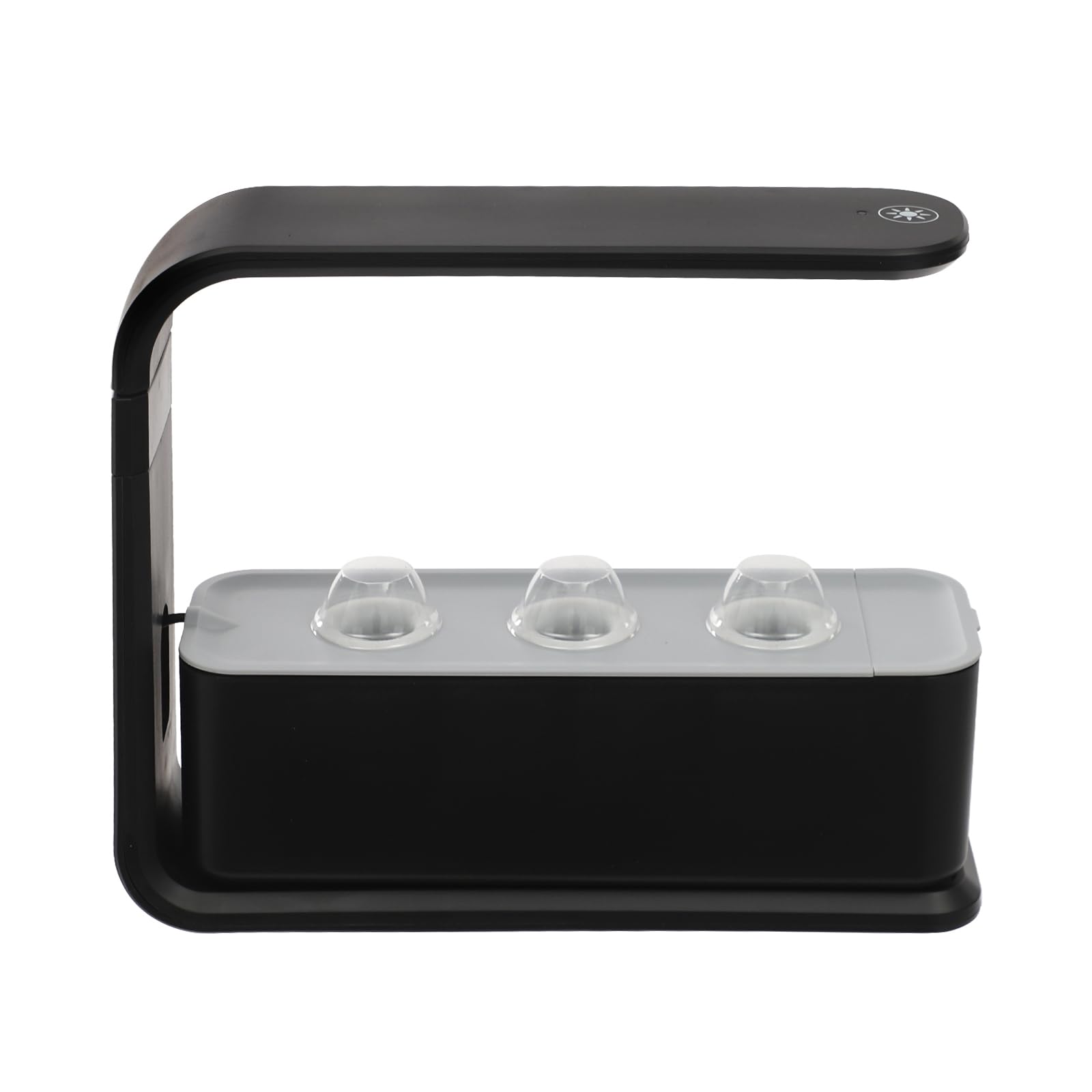 Sistema di coltivazione idroponica, 3 manicotti da interni con luce LED per la crescita e timer, piante idroponiche, giardino interno per casa, ufficio (nero)