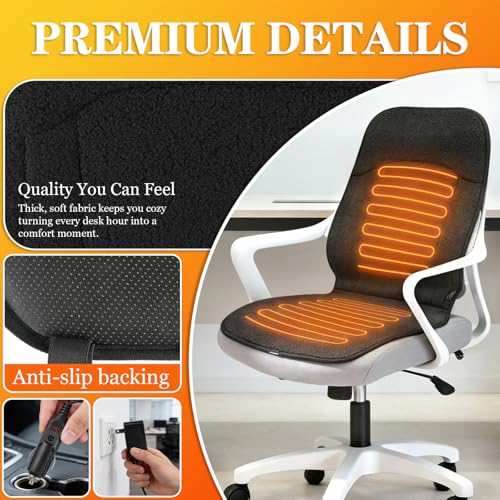 Black Heated Seat Cover 3 Levels