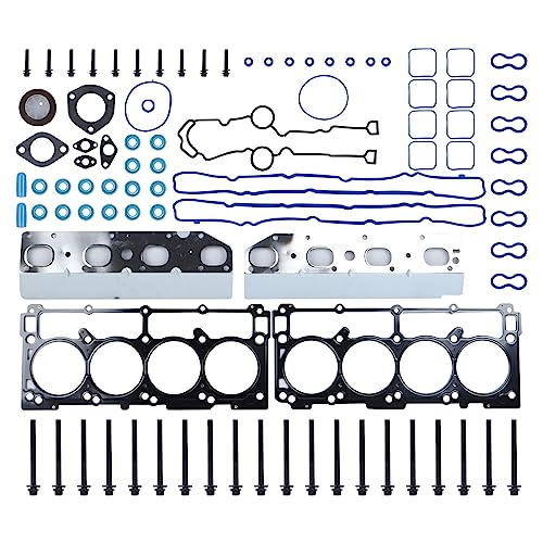 Image of vks Full Cylinder Gasket Set with Kit Head Bolts HS26423PT TCS46169 ES72200 for Dodge Challenger Charger Durango Ram 1500 2500 3500 Grand Cherokee 5.7 L V8