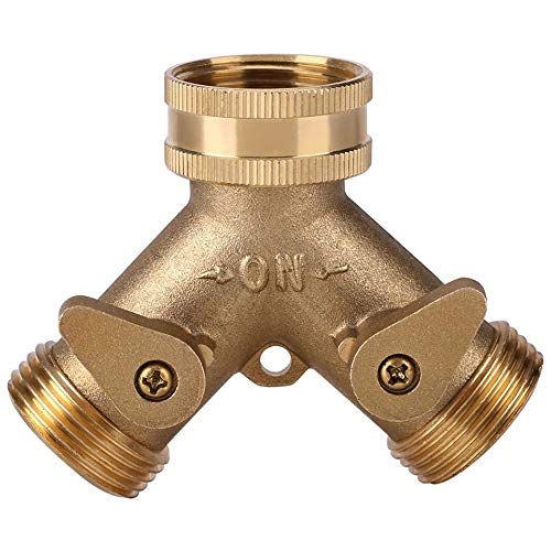 Válvula de bola para regular el agua sin fugas en tu divisor de manguera de 3/4 2