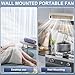 Brizac, Quinux Brizaac, Brizac Air Conditioner, 2025 Energy Efficient Air Conditioner Cooling Fan Quiet, Portable Air Conditioner with 3 Speeds, Rechargeable, for Bedroom Office (white+grey)