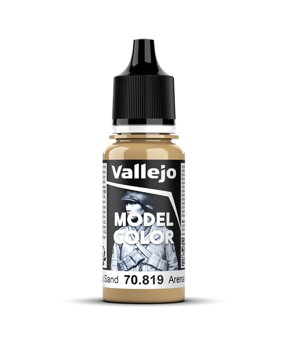 Vallejo Model Color Acrylic Paint, Iraqi Sand, 18 ml, Self-Leveling, BSL System for Modeling and Miniatures, Matte Finish