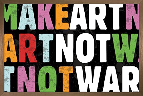 Poster mural Make Art Not War Erin Clark un message de paix pour votre foyer