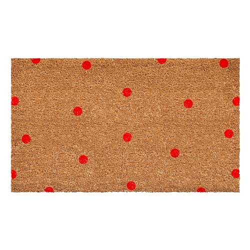 Calloway Mills Red Polka-Dots Doormats (17" x 29" x 0.60")