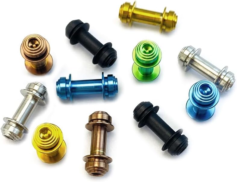 5 セットのステンレス軸ロックネジ、Griptilian Mini 555、カスタム CNC ポケットナイフネジに適合(Silver 2セットのカスタム ステンレススチール軸ロックネジ交換品は、Griptilian 551 710 940 535 555に適しています 1 セットCNCステンレス 軸ロックネジGriptilian 551 ... 2セット カスタムチタン合金軸ロックネジ交換品 グリプティリアン ミニオート アダマス 551に適合(Black)