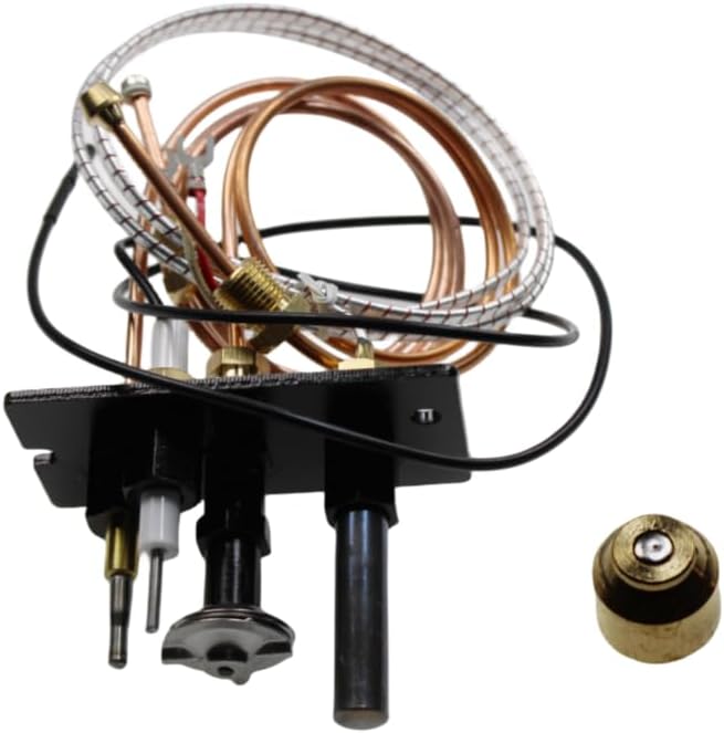 10002265 Replacement Propane Gas(LPG) 3 Way Pilot Assembly compatible with for Majestic Temco, and Vermont Castings gas stoves