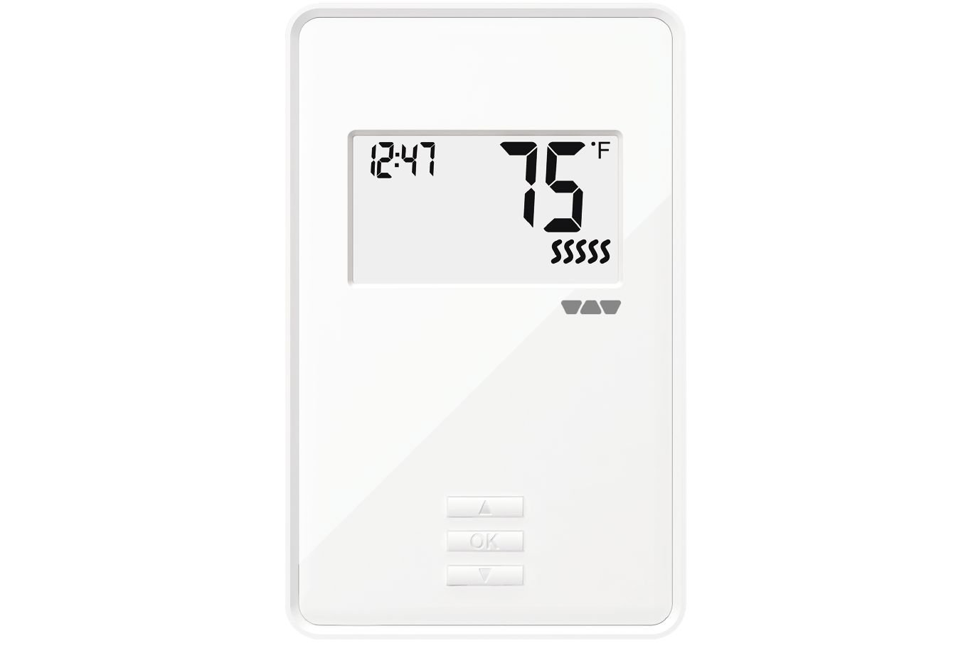 Schluter Ditra-Heat-E-R Non-Programmable Digital Thermostat with Indicator Light and a Floor Sensor - Ideal for Bathrooms and Kitchens - Simple On/Off Switch, Supports 120V/240V Cables - DHERT103/BW