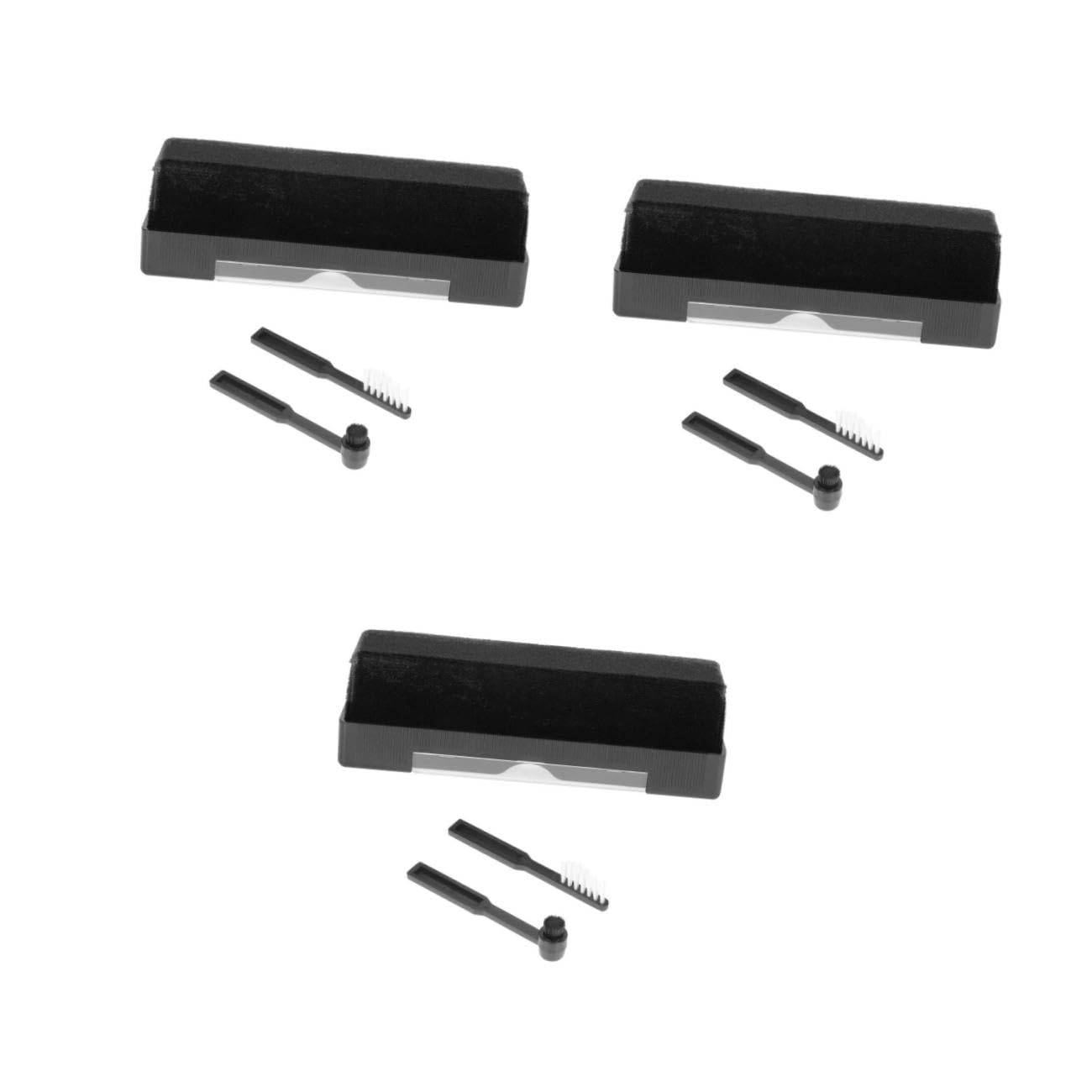 OSALADI 3sets Spazzola Per Pulizia Dischi in Vinile Antistatica Kit Completo Per Manutenzione e Del Giradischi Facile Da Usare e Pratico Compatibile Con Strumenti Musicali Rimuove Polvere
