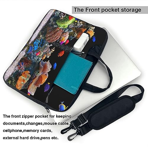 Funda para portátil Aquarium Print 13-15.6 pulgadas negra miniatura 4