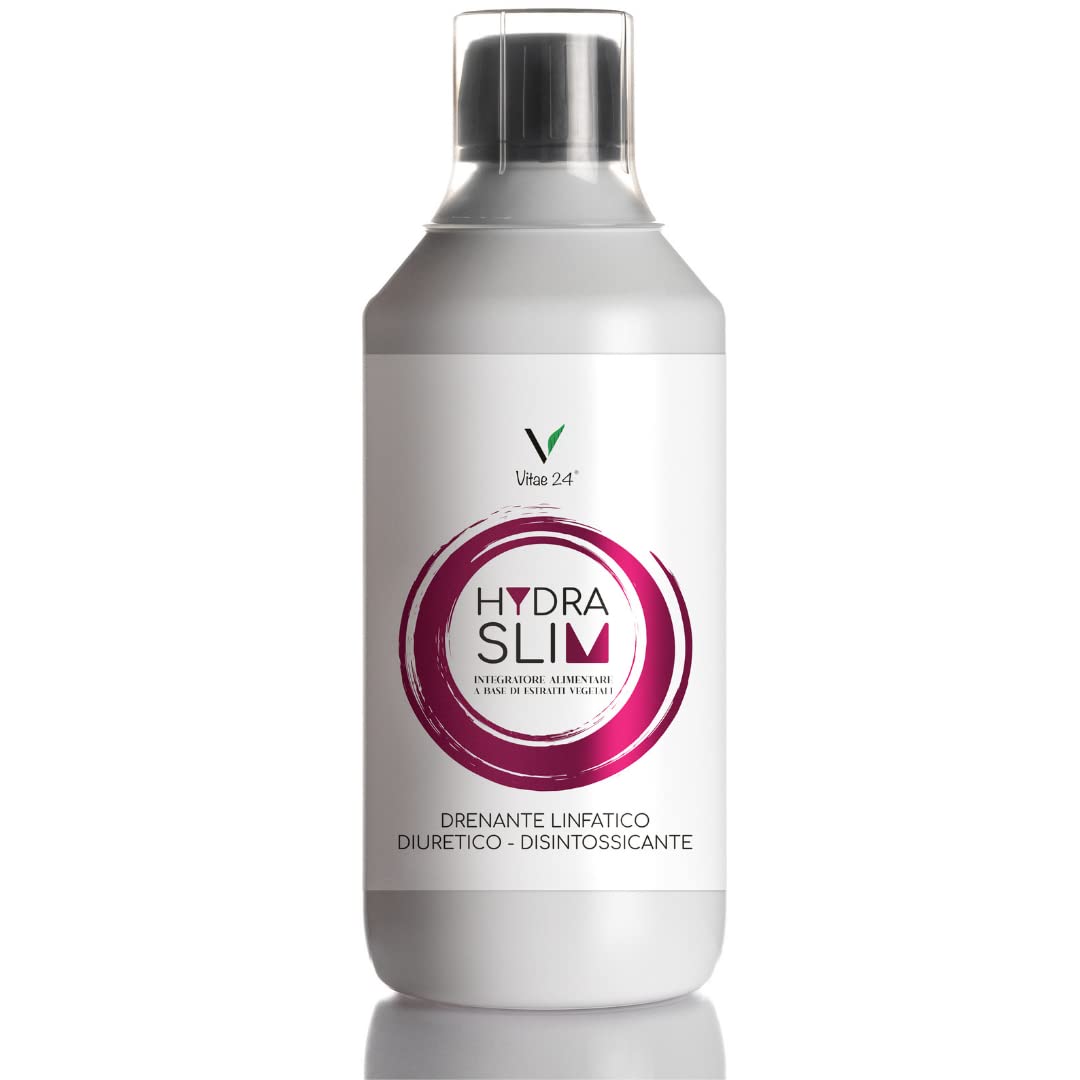 Vitae24 Hydra Slim Integratore con Betulla per Drenaggio dei Liquidi Corporei in Eccesso | Integratore a Base Vegetale con Cardo Mariano, Tarassaco, Camomilla, Vite Rossa, Mirtillo, Centella Asiatica