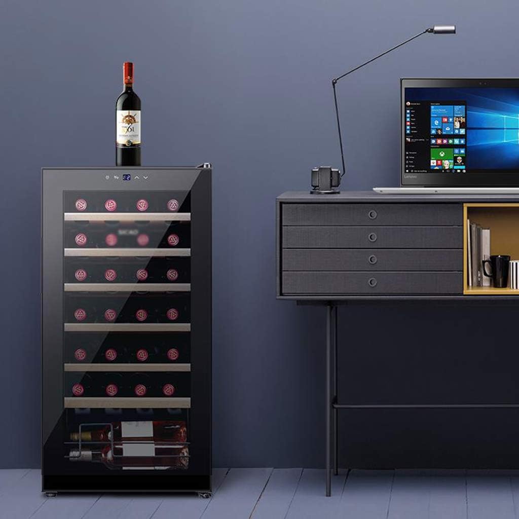 Wine Cooler–Freestanding Compact Wine Cooler Refrigerator – Compressor Wine Cooler, Digital Control Glass Door