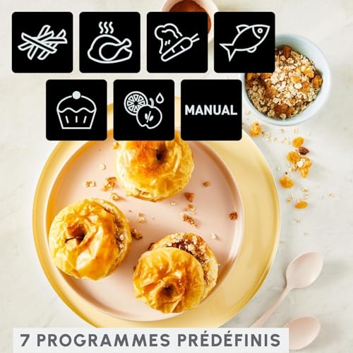 Moulinex Easy Fry Essential Edelstahl, 8,3 l, bis zu 8 Personen, 7 intuitive Programme, Air Fryer, Vollmahlzeit, Synchronisation… – Ansicht 5