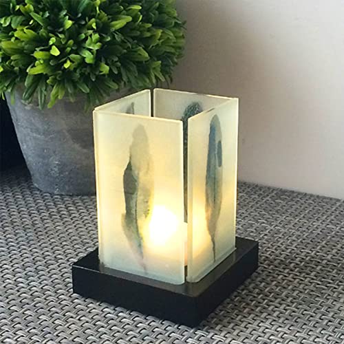 Lámpara de mesa Kiven con pantalla de vidrio miniatura 3