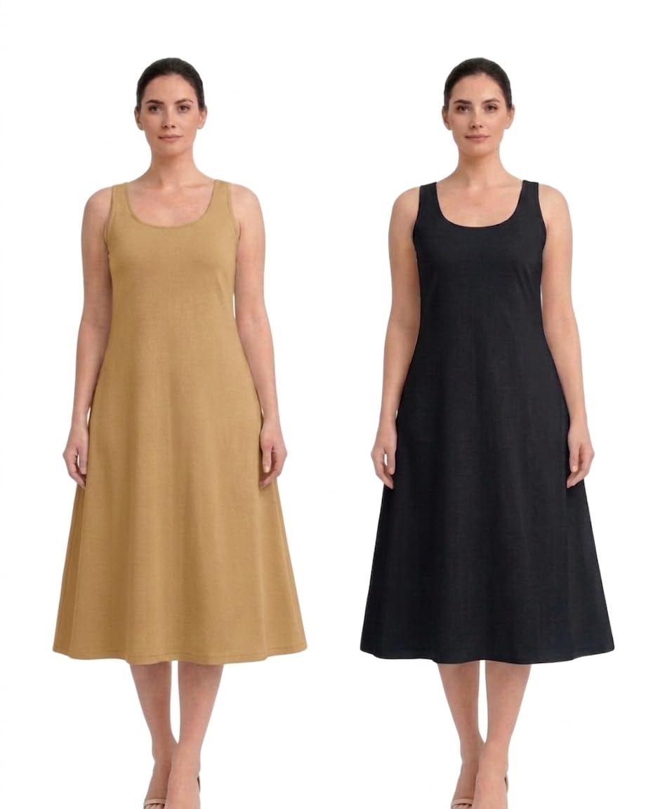 Pure Cotton Camisole, Schimmies, Peticoat, Long Slip, Sleeveless Peticoat, Non Elastic Nighty Slip, Knee Length Vest-picture-35