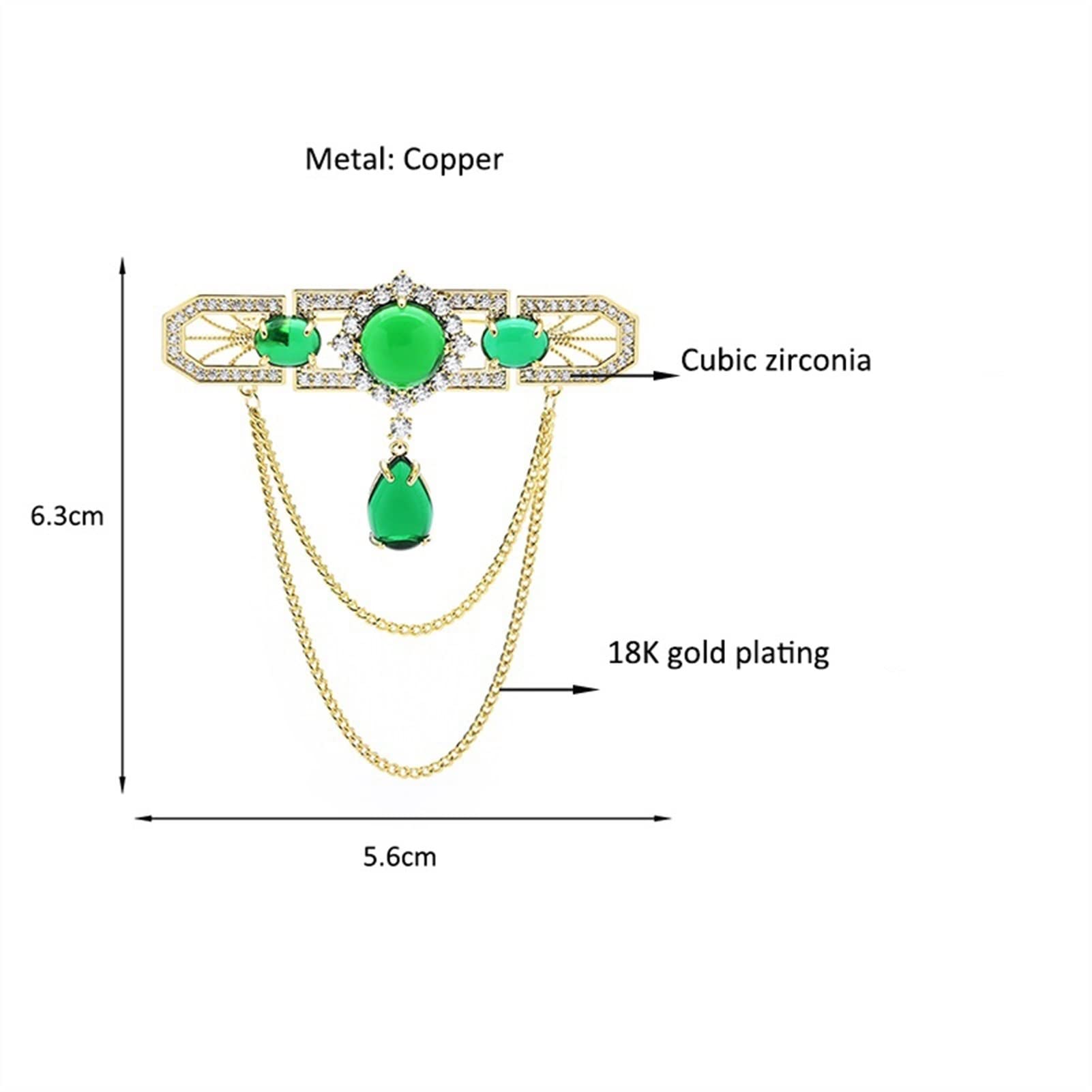 Broszka przypinki do klapy Panie Moda Akcesoria Panie Elegancki Retro Pałac Styl Chain Kwiat Broszka Ślub Bankiet Party Broszka dla Kobiet Dziewczyn Kostium Akcesoria
