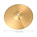 SUPVOX 2pcs 8 Inch Brass Crash Ride Hi-Hat Cymbals for Beginners and Professionals, Golden Drum Percussion Instrument