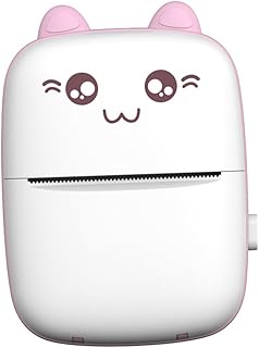 BUTIFULSIC 1 Set Wrong Title Printer Thermal Label Phone Photo Printer Portable Mini Printer Label Printer Pocket Label Printer Wrong Question Printer Thermal Label Printer Pink Abs