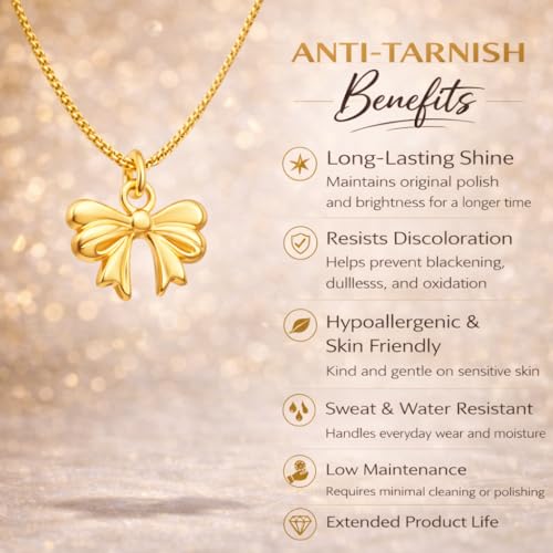 Image of RIDHVEE Anti-Tarnish Gold Plated Pendant Necklace for Women & Girls | Skin Friendly Lightweight Fashion Jewellery | Elegant Minimalist Chain Necklace & Gifting