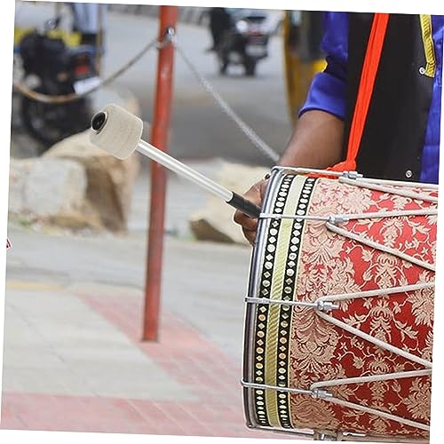 Baquetas portátiles Toyvian de aleación de aluminio con cabeza de fieltro para principiantes, accesorio duradero para instrumentos de percusión miniatura 7