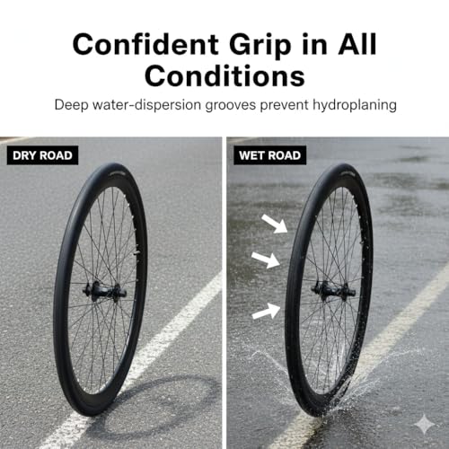 Image of Contact Speed 700x35C Hybrid /Road Bike Bicycle tyre | Lightweight & Smooth Rolling | Universal Fit | Perfect for City Riding, Leisure Riding & Commute (2 Tyres)