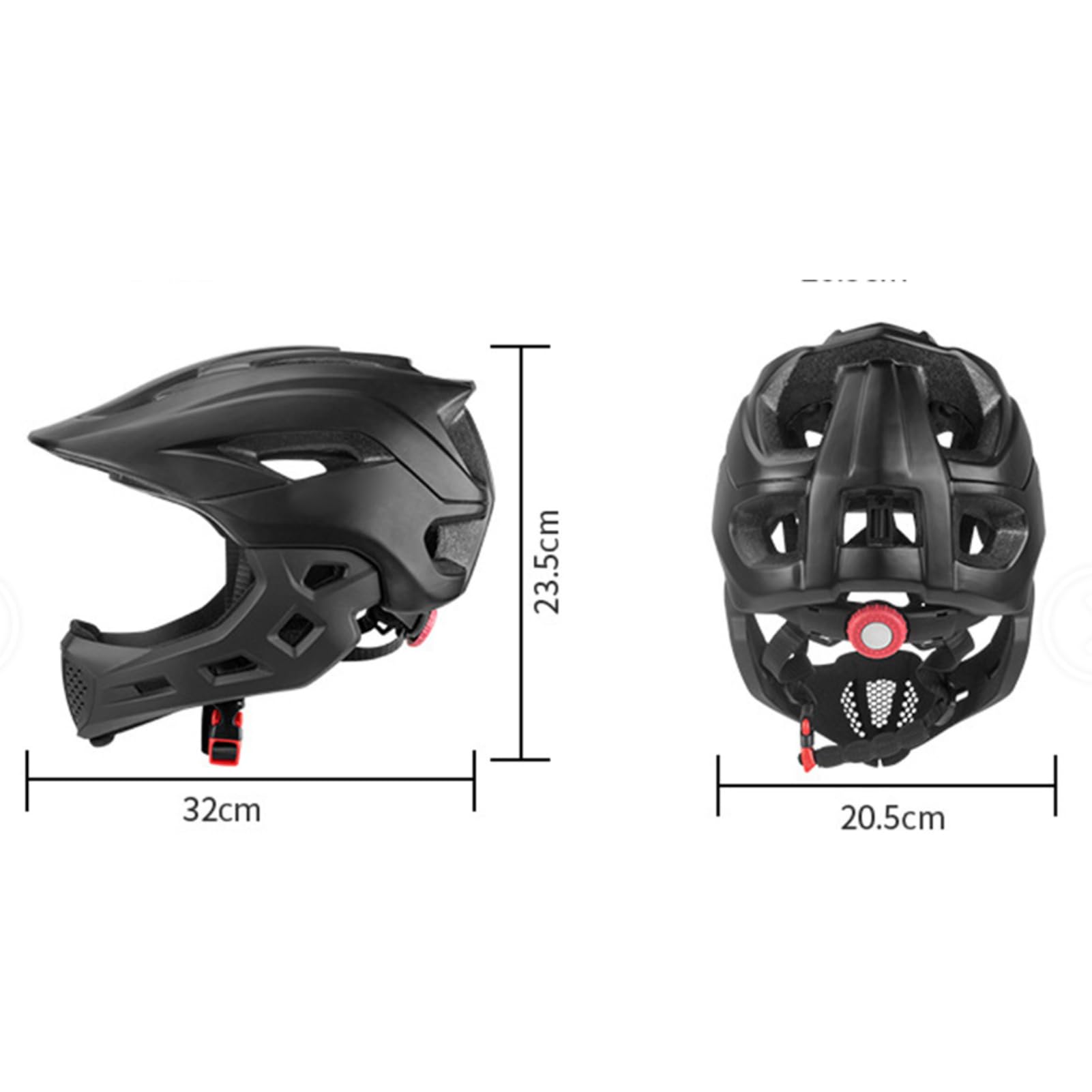 Kinder Vollgesichtshelm, Abnehmbarer Kinnwächter Kinder Bikes Helm Skateboard -Helm -Schutzausrüstung Zum Radfahren Skateboard -Rollschuhlking