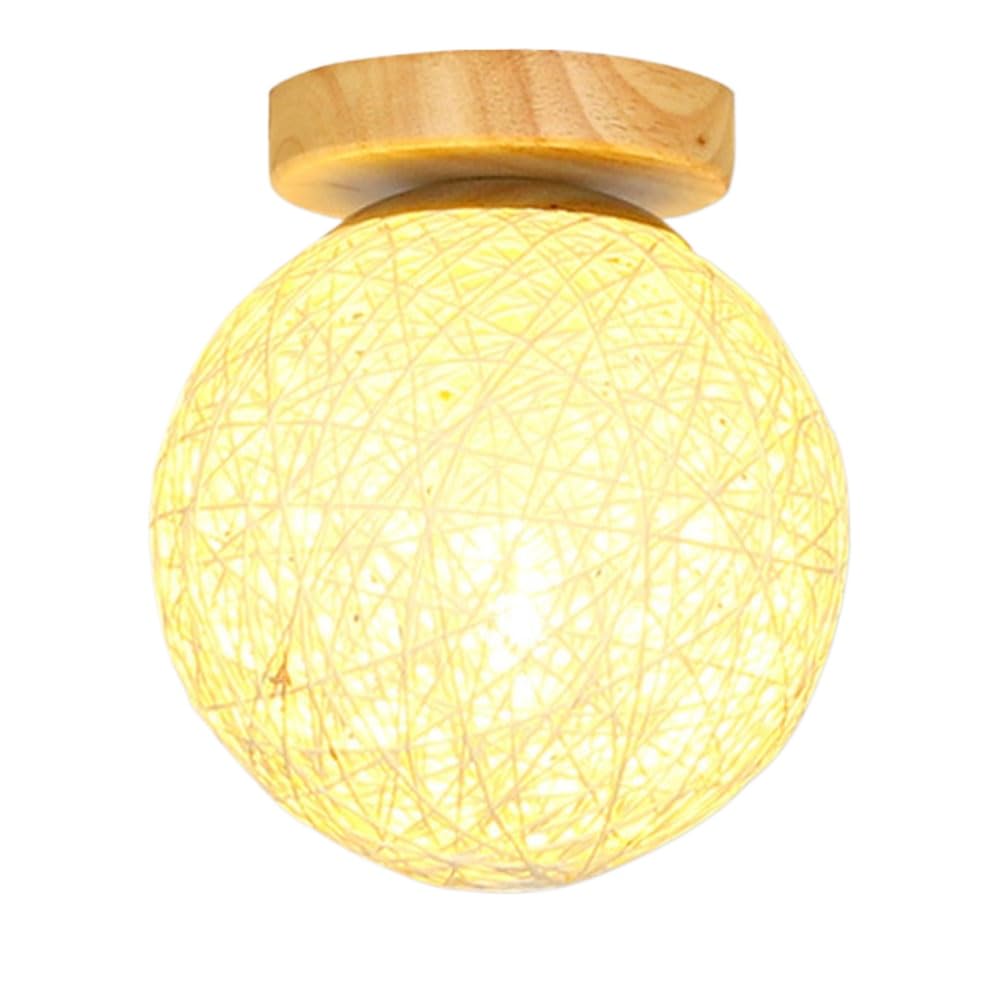 Nowoczesne lampy sufitowe LED Półwpuszczany żyrandol sufitowy Drewniany blat lampy sufitowej rattanowe oświetlenie wewnętrzne dekoracyjna lampa wisząca