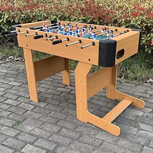 Futbolín Plegable De Imitación Madera, Sala De Juegos Deportiva, para Torneos De Pub, Niños Y Adultos.