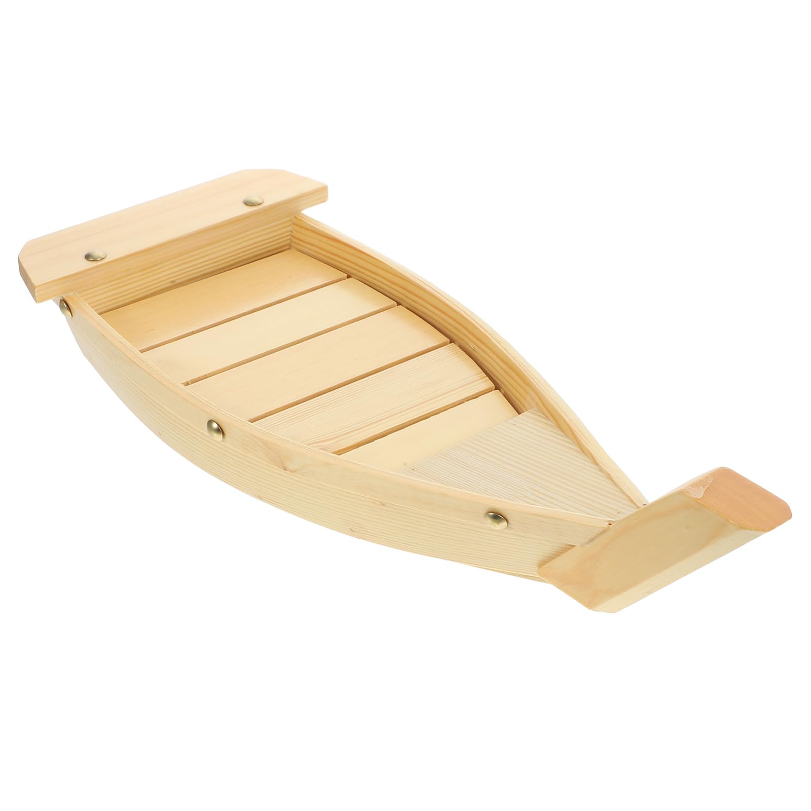 GALPADA Bateau Sushi en Bois Style Japonerie pour Service et Présentation