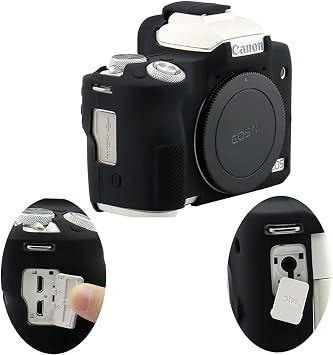 Case for Canon EOS M50/EOS M50 Mark II, Soft Silicone Skin Housing Protective Cover for Canon EOS M50/M50 Mark II Digital Camera Body (Black)